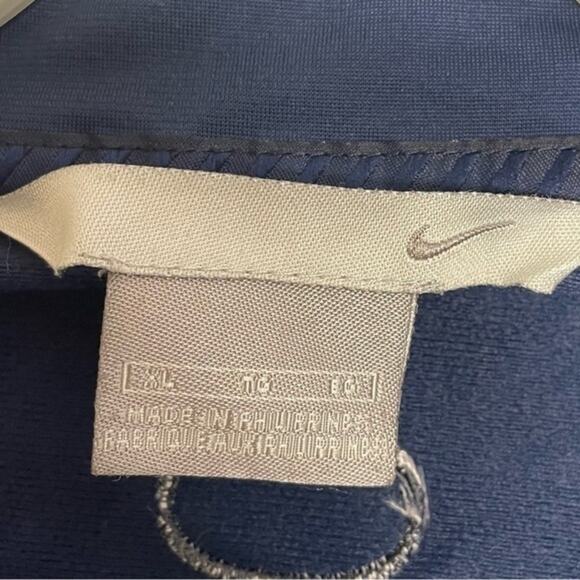 Nike Jacket Full Zip Athletic Lightweight Navy Gray Mens size XL - Picture 4 of 10